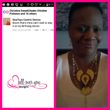 Yellow OOAK statement necklace