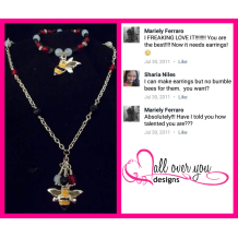 Back to school school mascot jewelry set