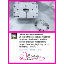 Bracelet w. Focal charms and keepsake box