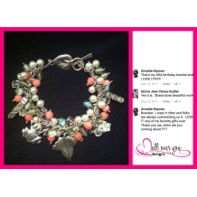Alpha Kappa Alpha charm bracelet
